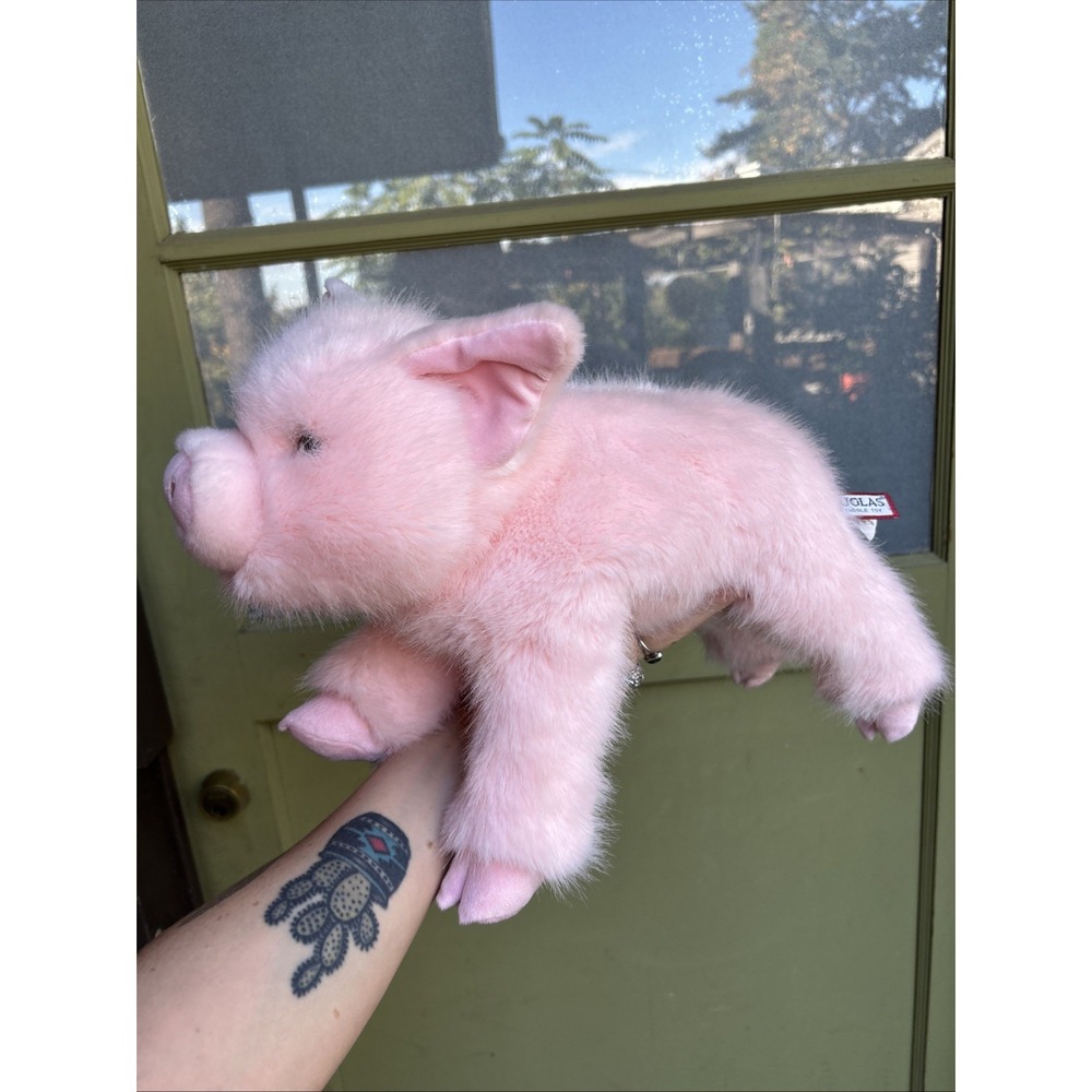 Douglas Cuddle Toys Charlize Pink Pig Soft Plush Stuffed Farm Animal 16''